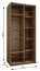 Schiebetürenschrank / Kleiderschrank | ABS-Kantenschutz | 2 Kleiderstangen | 6 Einlegeböden | 245,5 x 100 x 64 cm | 6 Fächer | Soft-Close | Farbe: Weiß