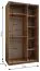 Schiebetürenschrank / Kleiderschrank | 6 Einlegeböden | 6 Fächer | 245,5 x 130 x 64 cm | 2 Kleiderstangen | 2 Schiebetüren | Farbe: Weiß | Soft-Close