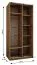 Kleiderschrank / Schiebetürenschrank | 2 Schiebetüren | 245,5 x 120 x 64 cm | 6 Fächer | Soft-Close | Spiegel | 2 Kleiderstangen | Farbe: Weiß