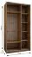 Kleiderschrank / Schiebetürenschrank | 245,5 x 130 x 64 cm | Soft-Close | 6 Fächer | 2 Kleiderstangen | Farbe: Weiß | 2 Schiebetüren | Spiegel