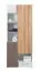 Schrank Kinderzimmer Braun / Weiß 195x80x40 cm Abbildung