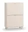 Schuhschrank | zwei Kipptüren | Farbe: Beige | 6 Fächer | Maße: 65 x 32 x 99 cm | Beine: Beige | Platz für mehrere Paar Schuhe | für den Vorraum