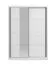 Schiebetürenschrank / Kleiderschrank | 1 Spiegeltür | Farbe: Opak Weiß | 2 Kleiderstangen | 5 Fächer | Maße: 155 x 60 x 215,5 cm | ABS-Kanten