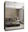Kleiderschrank / Schiebetürenschrank | 11 Fächer | Soft-Close | 2 Kleiderstangen | Spiegel | 245,5 x 170 x 64 cm | 2 Schiebetüren | Farbe: Schwarz