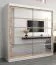 Schiebetürenschrank / Kleiderschrank Aizkorri 05B mit Spiegel, Farbe: Weiß matt / Eiche Sonoma - Abmessungen: 200 x 200 x 62 cm (H x B x T)