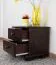 Nachtkommode Nuss 41x42x35 (HxBxT) Kiefer massiv, 2 Schublade(n) Abbildung