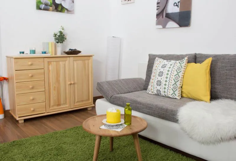 Sideboard, Kommode, Küchenschrank, 118 cm breit Abbildung