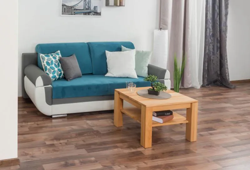 Beistelltisch Couchtisch Buche Massivholz Farbe: Natur 45x65x65 cm Abbildung