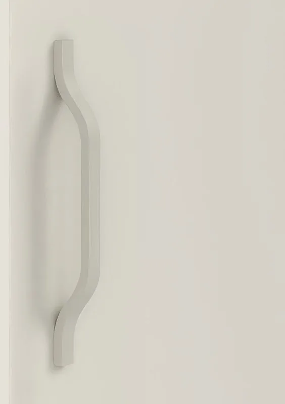 Metallgriff für Schrankaufsatz für Eckkleiderschrank Edegem 04 | Farbe: Kaschmir