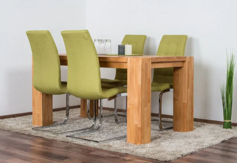 Esstisch Wooden Nature 115 Kernbuche massiv geölt - 140 x 90 cm (B x T)