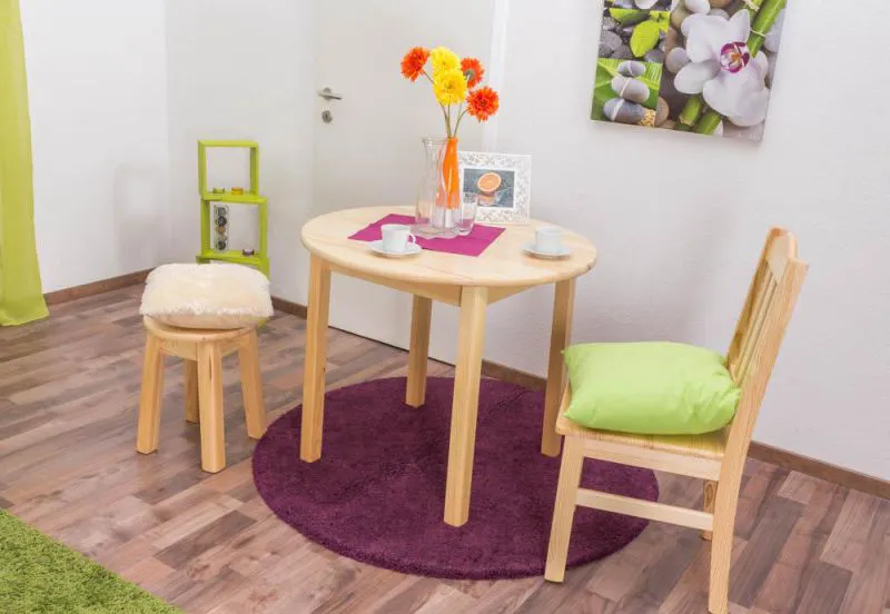 Esszimmertisch Esstisch 90x90 cm, Farbe: Natur Abbildung