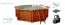 Holzpool Gardenflair 01, Achteck-rund, 5,30 x 1,38 Meter, inklusive Sandfilteranlage, Fiberclean, Poolleiter, Poolfolie, Boden- und Wandvlies, Edelstahl-Eckverbindungen und LED-Scheinwerfer