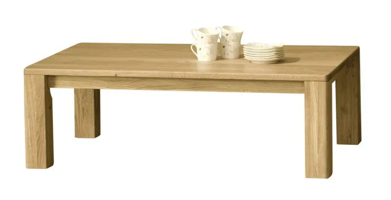 Couchtisch teilmassiv Farbe: Natur 39x120x75 cm Abbildung
