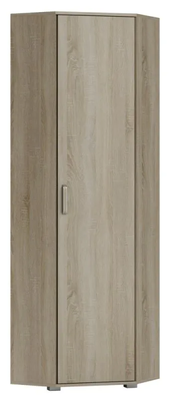 Schrank / Eckschrank Lorengau 30, Farbe: Sonoma Eiche - Abmessungen: 202 x 60 x 60 cm (H x B x T)