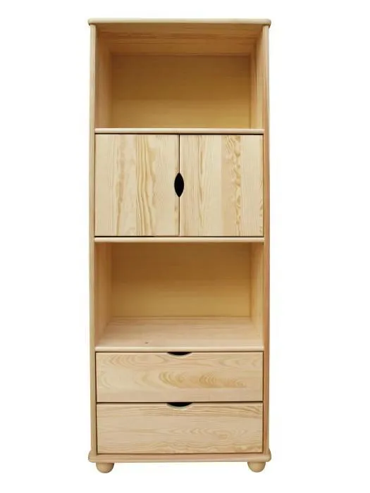 Standregal, 60 cm breit, Kiefer Holz-Massiv, Farbe: Natur Abbildung