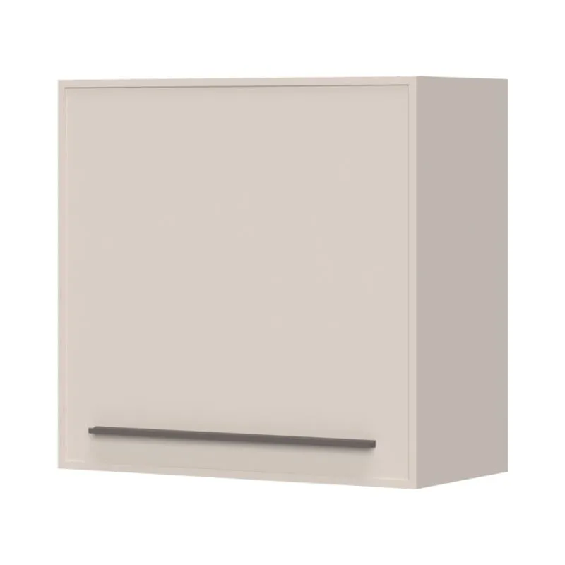 Hängeschrank mit zwei Fächer Neiafu 130, Farbe: Kaschmir, ein Holzeinlegeboden, Soft-Close-Funktion, Maße: 57 x 60 x 29 cm, hochwertige Verarbeitung