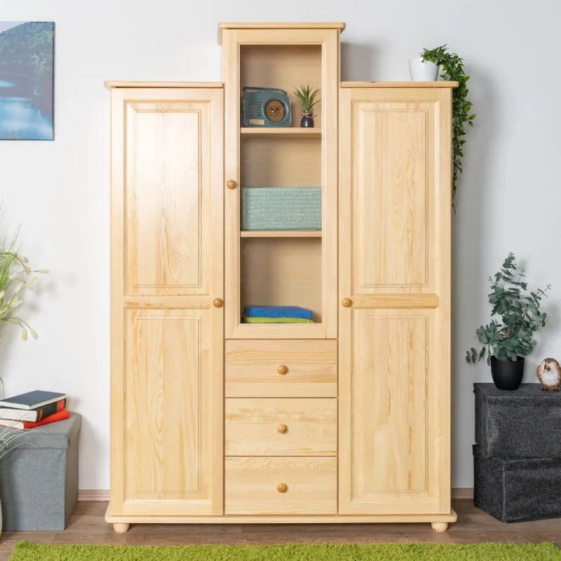 Kleiderschrank Kiefer massiv natur