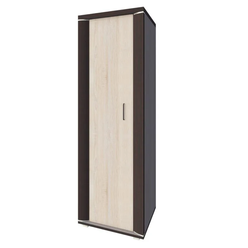 Schrank Aitape 32, Farbe: Sonoma Eiche dunkel / Sonoma Eiche hell - Abmessungen: 188 x 60 x 40 cm (H x B x T)