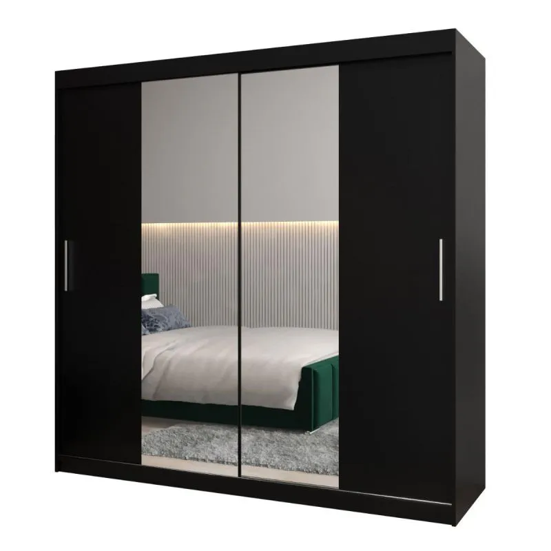Kleiderschrank schwarz Abbildung