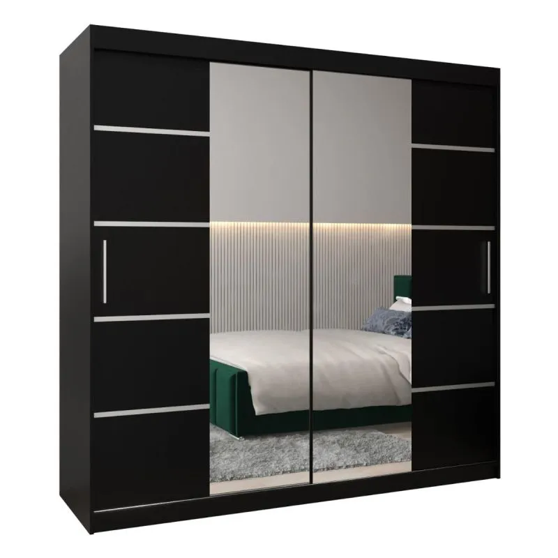 Kleiderschrank schwarz Abbildung
