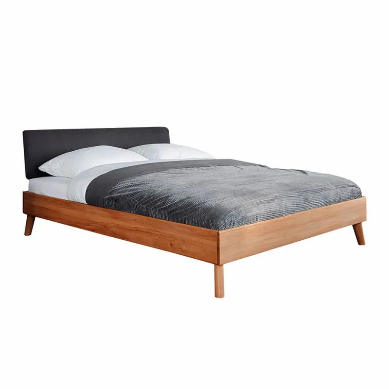 Buche-Bett massiv | 160 x 200 cm | Kernbuche | Geölt | Natur Abbildung