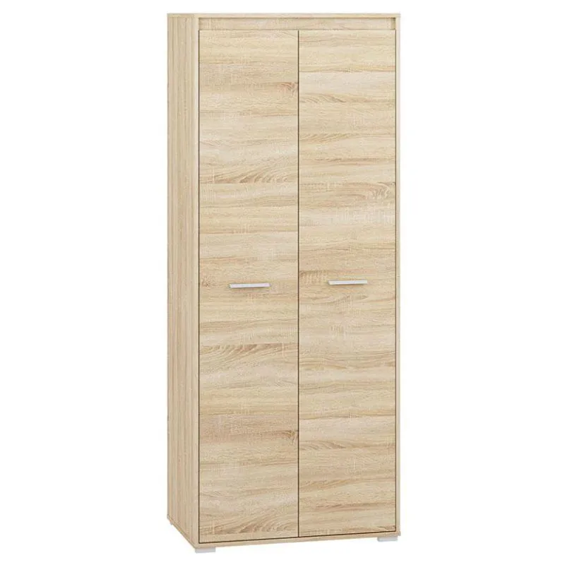 Schlafzimmer - Kleiderschrank, Farbe: Sonoma Eiche hell - Abmessungen: 200 x 80 x 50 cm (H x B x T) Abbildung