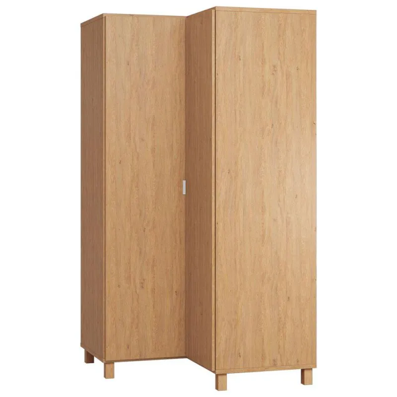 Eckkleiderschrank braun Abbildung