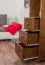 Regal, Küchenregal, Wohnzimmerregal, Bücherregal - 40 cm breit, Kiefer Holz-Massiv, Farbe: Eiche