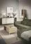 Wohnzimmer Komplett - Set C Tamino | 3-teilig | mit hellen Design | Farbe: Eiche / Kaschmir | ABS-Kantenschutz | 1 Vitrine | 1 Sideboard | 1 Couchtisch