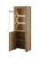 Schmale Vitrine Totnes 16, Farbe: Eiche Riviera - Abmessungen: 197 x 70 x 37 cm (H x B x T)