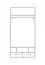 Jugendzimmer - Drehtürenschrank / Kleiderschrank "Geel" 02, Weiß / Türkis - Abmessungen: 195 x 80 x 50 cm (H x B x T)