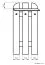 Garderobe Paseh 21, Farbe: Erle - Abmessungen: 126 x 60 x 24 cm (H x B x T)