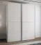 Kleiderschrank / Schiebetürenschrank | 10 Einlegeböden | 11 Fächer | 245,5 x 190 x 64 cm | 2 Kleiderstangen | 2 Schiebetüren | Farbe: Weiß | Soft-Close