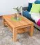 Sofatisch Clubtisch Loungetisch Couchtisch Buche Massivholz Farbe: Natur 45x105x65 cm