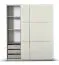 Kleiderschrank beige hochglanz