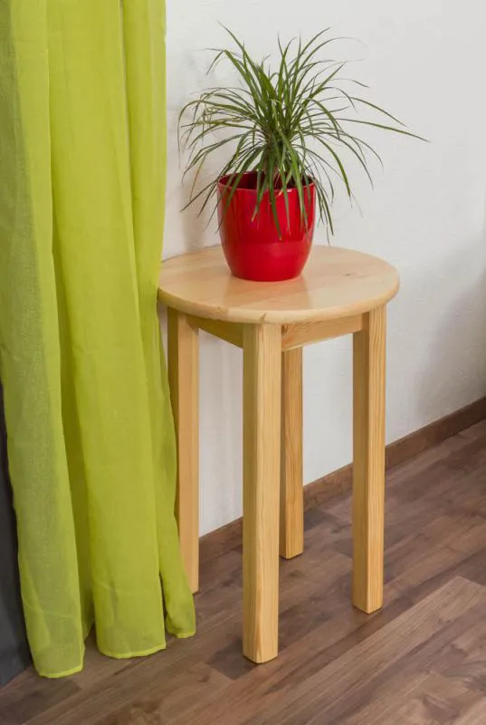Küchentisch 50x50 cm Kiefer massiv, Farbe: Natur Abbildung