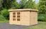 Gartenhaus SET mit Anbauschrank, Farbe: Natur, Grundfläche: 7,75 m²