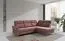 Ecksofa Turnhout 02, Farbe: Rot - Abmessungen: 102 x 262 x 207 cm (H x B x T) - Ottomane: Rechts