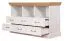Easy Möbel Wohnzimmer Komplett - Set G Badile, 5-teilig, Farbe: Kiefer Weiß / Braun