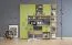 Schreibtisch 29, Farbe: Buche / Olive - 76 x 125 x 60 cm (H x B x T)