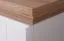 Sitzbank mit Stauraum / Schuhschrank Cuenca 09, Farbe: Eiche / Weiß - Abmessungen: 60 x 60 x 39 cm (H x B x T)