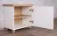 Sitzbank mit Stauraum / Schuhschrank Cuenca 09, Farbe: Eiche / Weiß - Abmessungen: 60 x 60 x 39 cm (H x B x T)