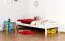 Kinderbett 90 x 190 cm | Massivholz: Buche | Weiß Lackiert Abbildung