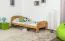 Bettrahmen für Kinder / Kinderbett 90 x 200 cm | Massivholz: Buche | Natur Unbehandelt Abbildung