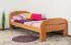 Bettrahmen für Kinder / Kinderbett 90 x 200 cm | Massivholz: Buche | Natur Unbehandelt Abbildung