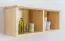 Bücherregal - 81 cm breit, Kiefer Holz-Massiv, Farbe: Natur Abbildung