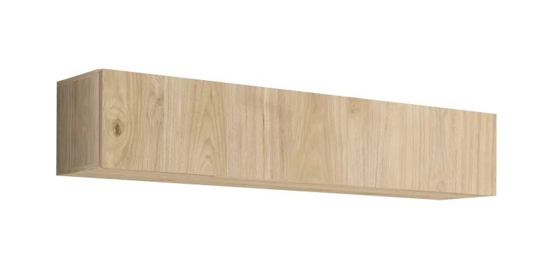 Hängeschrank  | 1 Kipptür | Push-to-open Funktion | Farbe: Eiche Hickory Jackson | 2 Fächer | Maße: 160 x 29 x 30 cm | für Wohnzimmer