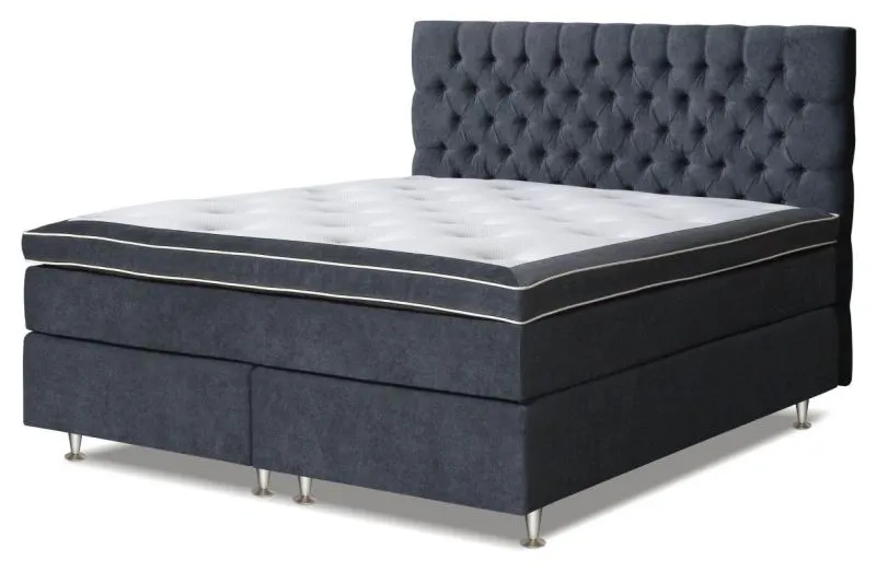 Boxspringbett 105 x 200 cm Grau Abbildung