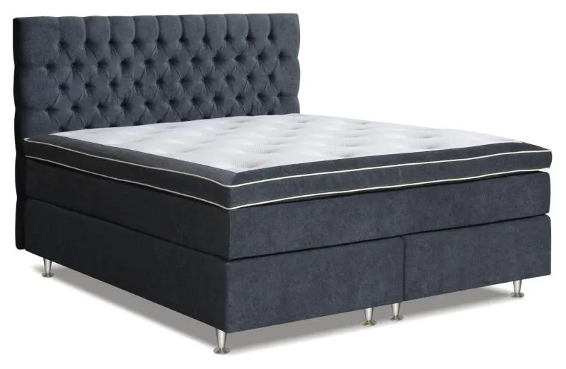 Boxspringbett 180 x 200 cm Grau Abbildung