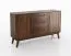 Sideboard / Kommode Engordany 03 | Buche Vollholz massiv | Farbe: Walnuss | lackiert | zwei Türen | Soft-Close-Funktion | drei Schubladen | vier Fächer